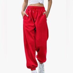 Red Jogger Pants